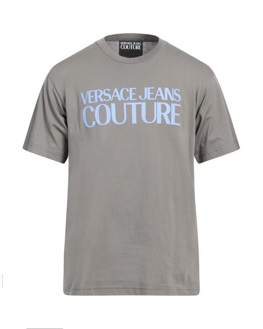 Versace Jeans Couture Gray T-Shirt Cotton for men
