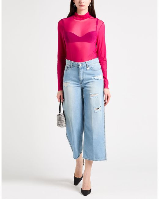 HEBE STUDIO Pink Top Viscose, Elastane