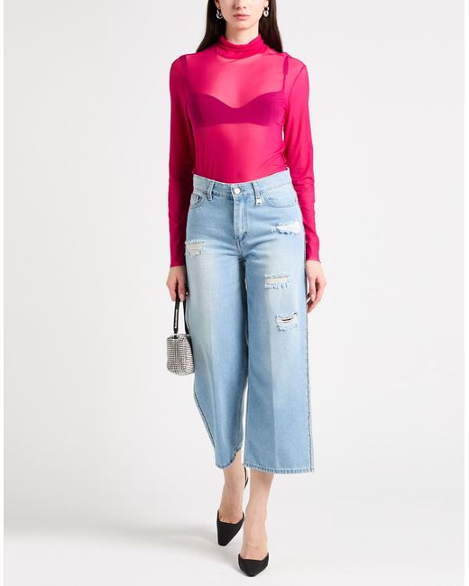 HEBE STUDIO Pink Top Viscose, Elastane