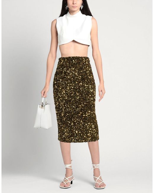 Dixie Black Midi Skirt Cotton, Elastane