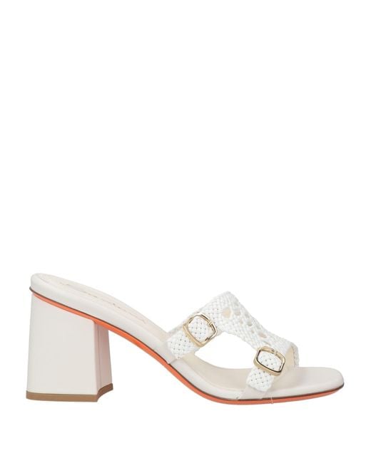 Santoni Natural Sandals Leather