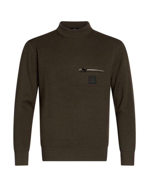 ARMANI EXCHANGE Green Turtlenecks for men