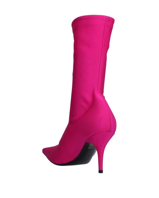 fuchsia pink ankle boots