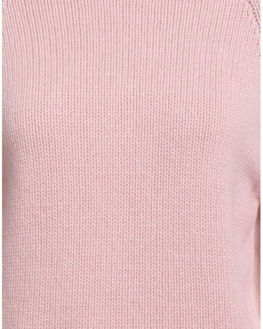 Aragona Pink Turtleneck Wool