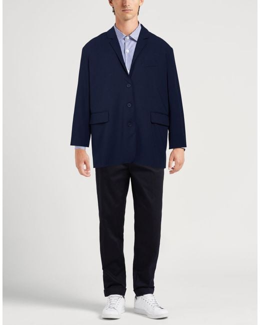 American Vintage Blue Blazer Polyester, Viscose, Elastane for men