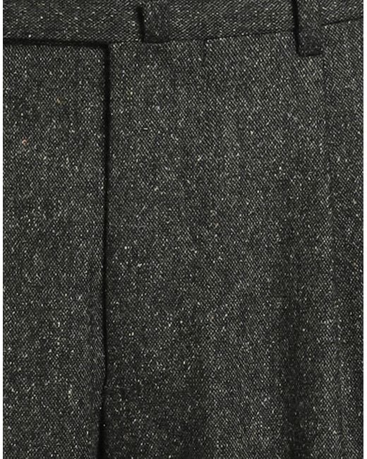 Paoloni Gray Pants Virgin Wool, Polyamide, Silk, Polyester, Elastane for men