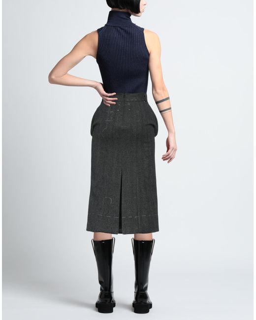 Maison Margiela Gray Midi-Rock