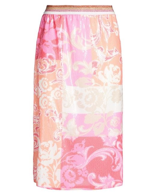Shirtaporter Pink Midi Skirts