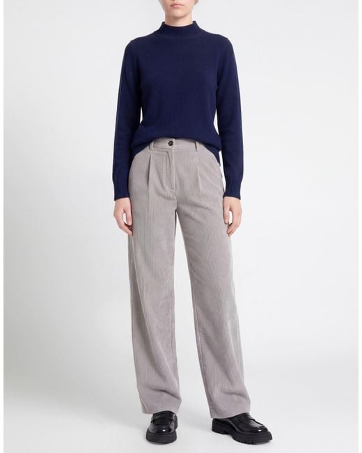 iBlues Gray Light Pants Polyester, Polyamide, Elastane