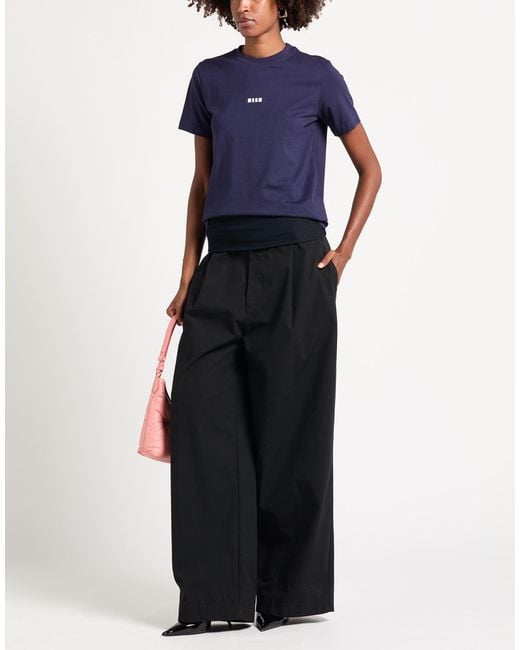MSGM Blue T-Shirts for men