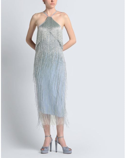 The Attico Blue Maxi-Kleid