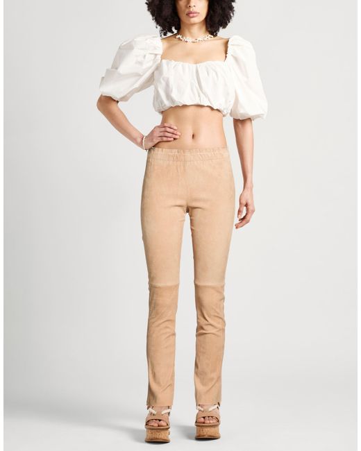 Dondup Natural Sand Pants Goat Skin