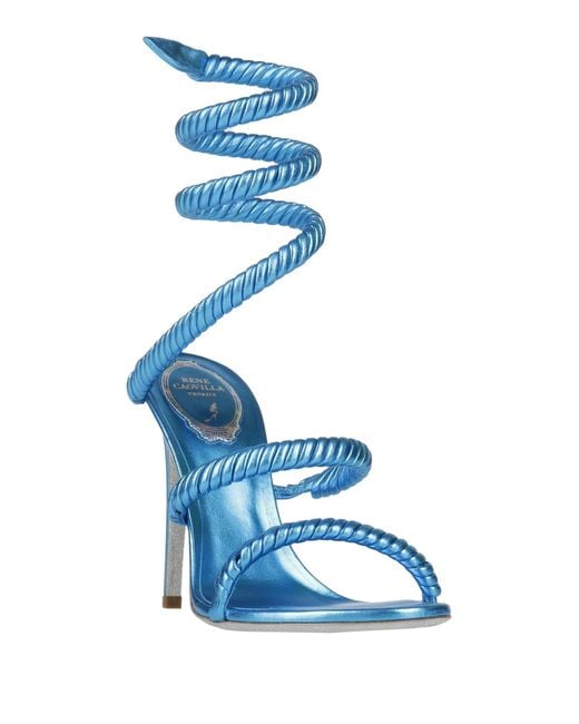 Rene Caovilla Blue Sandals