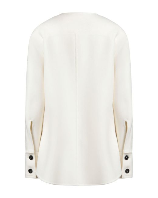 Jil Sander White Coat Virgin Wool