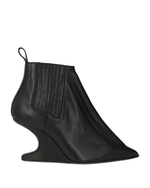 Rick Owens Black Ankle Boots