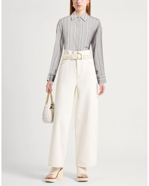 Tela Gray Shirt Lyocell, Silk