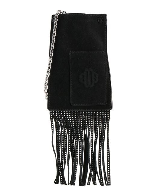 Maje Black Cross-Body Bag Cowhide