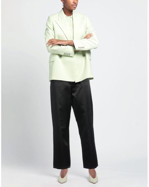 Max Mara Black Pants Cotton, Acetate