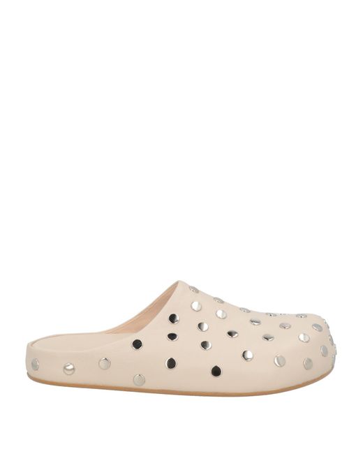 Alysi White Mules & Clogs