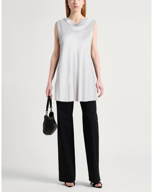 Marina Rinaldi White Top Acetate, Viscose