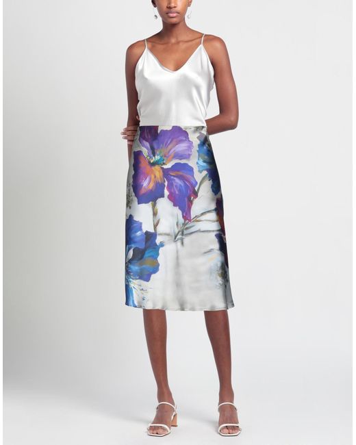 Massimo Rebecchi Blue Midi Skirt