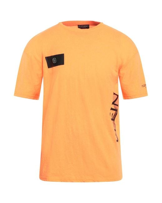 Philipp Plein Orange Swim T-Shirt Polyester, Cotton for men