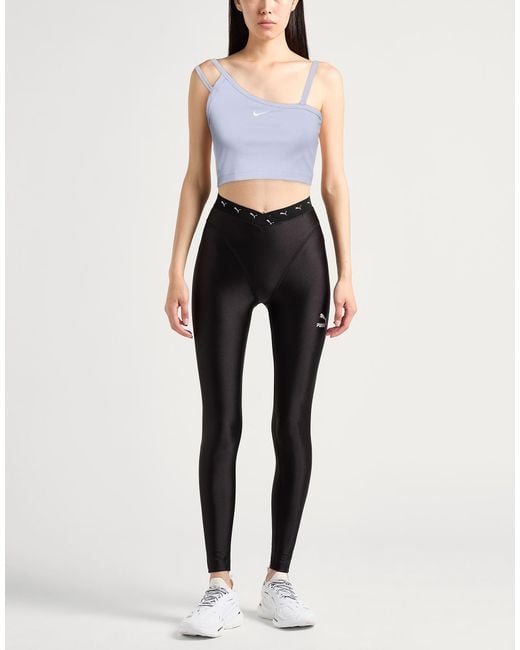 Nike Blue Top Viscose, Nylon, Elastane
