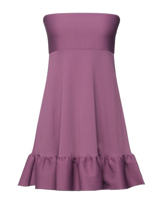 IU RITA MENNOIA Purple Mini Dress