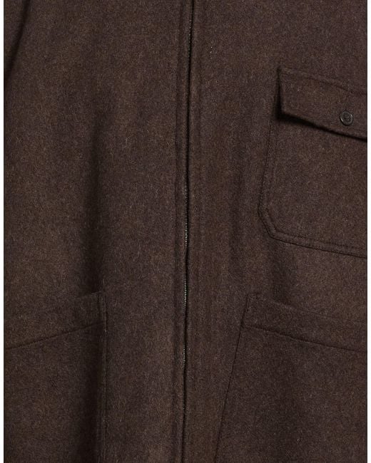 Universal Works Brown Dark Jacket Wool, Polyamide for men