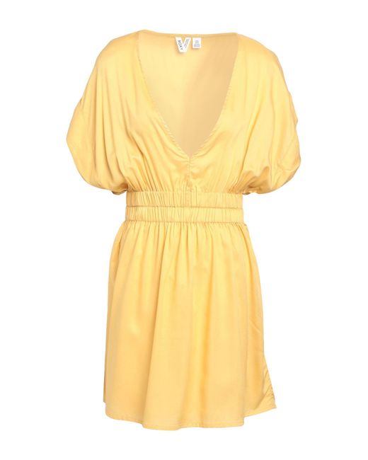 Roxy Synthetic Beach Dress in Yellow | Lyst