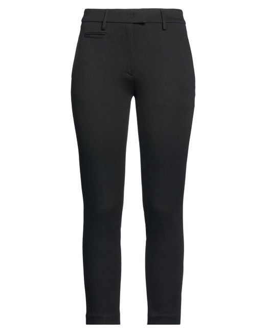 Dondup Black Pants Viscose, Polyamide, Virgin Wool, Elastane