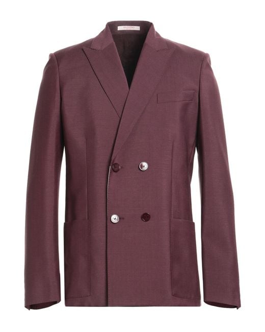 Valentino Garavani Purple Blazer for men
