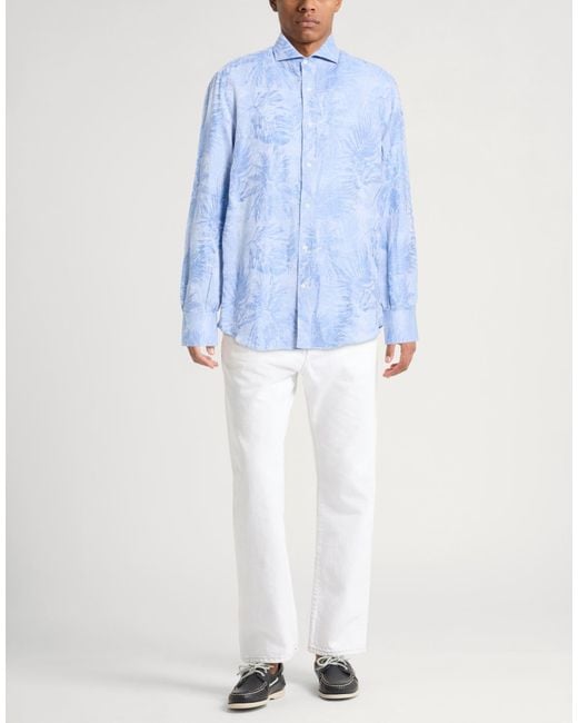 Brunello Cucinelli Blue Shirt for men