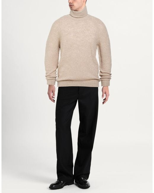 Scaglione Natural Turtleneck Merino Wool, Cashmere, Polyamide for men