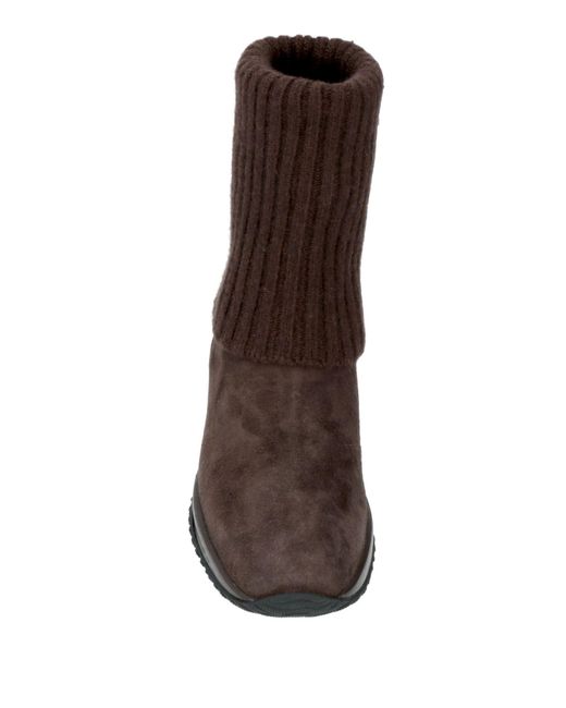 Hogan Brown Ankle Boots