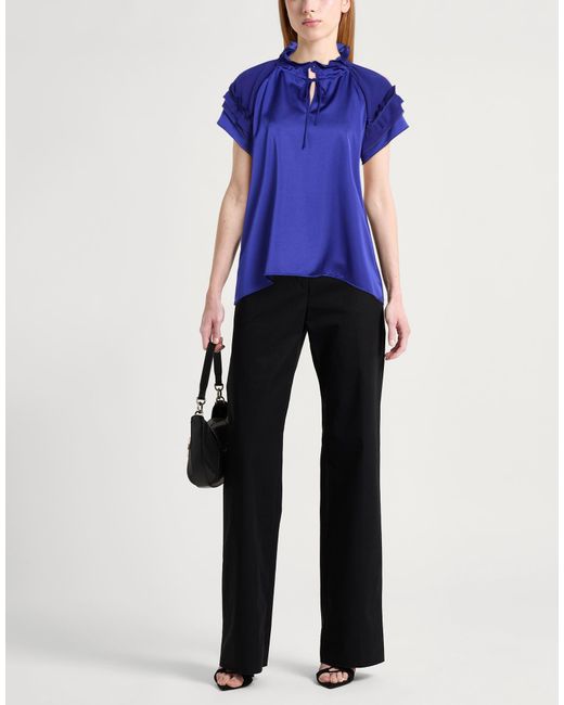 High Blue Embrace Bright Top Polyester