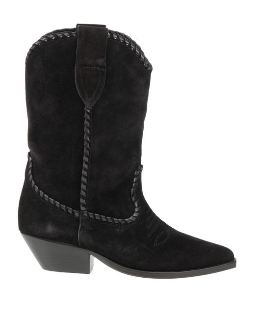Isabel Marant Black Ankle Boots Calfskin, Cow Leather