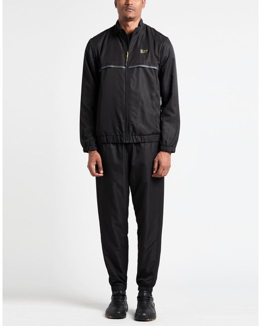 EA7 Black Tracksuits for men