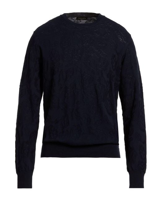Roberto Collina Blue Sweaters for men