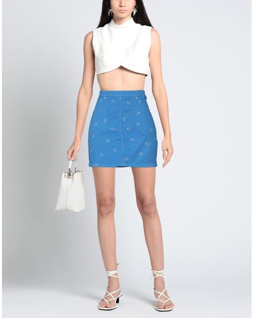 KENZO Blue Mini Skirt