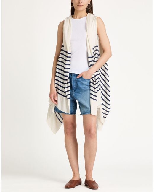 Majestic Filatures White Ivory Cardigan Linen