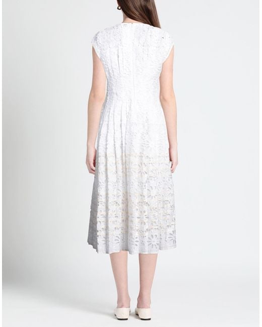 Tory Burch White Midi Dress