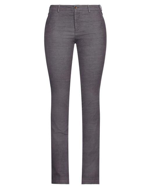 PT Torino Gray Dark Pants Cotton, Polyester, Elastane