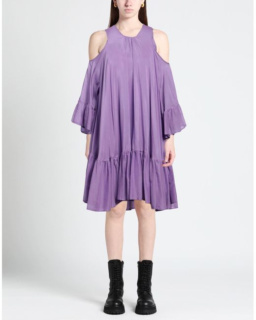 Semicouture Purple Mini Dress