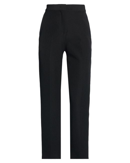 MSGM Black Pants Polyester, Elastane