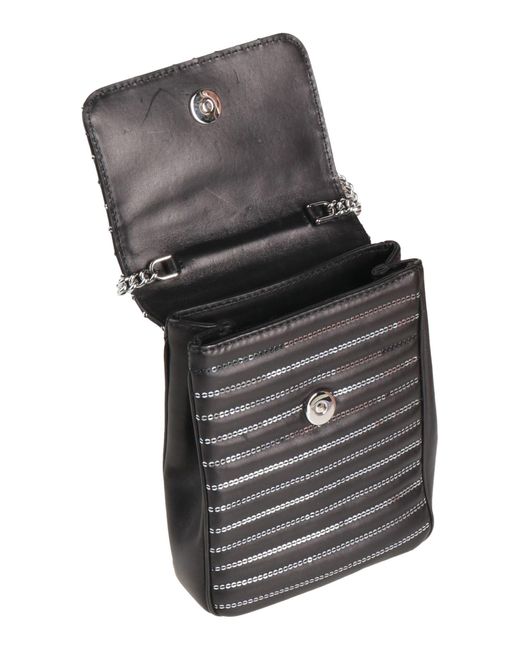 Alberta Ferretti Black Cross-Body Bag Leather