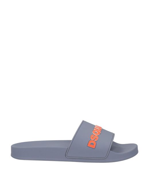 DSquared² Blue Sandals Rubber for men