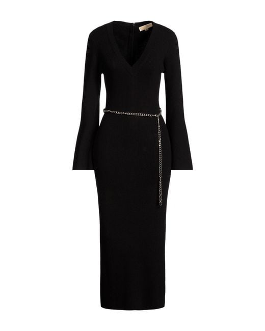 MICHAEL Michael Kors Black Midi Dress