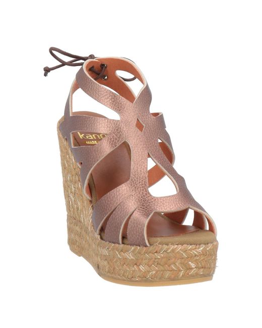 Kanna Brown Espadrilles Leather