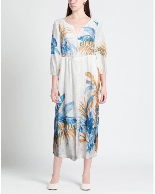 Sara Roka Blue Midi Dress